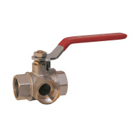 Кран кульовий SD Plus триходовий, канал-Т 1/2