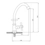 Кран на одну воду для кухни SW Delta 269