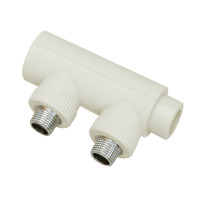 Коллектор PPR Blue Ocean наборной, с латунными вставками 40х1/2