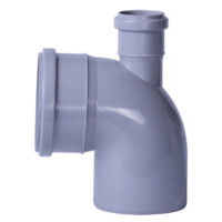 Коліно каналізаційне з відводом TA Sewage 50х110х110, 90°