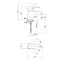 Змішувач для раковини Qtap Eris СRM 001