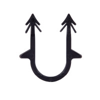 Скоба якірна Icma (UA) для підлоги, чорна