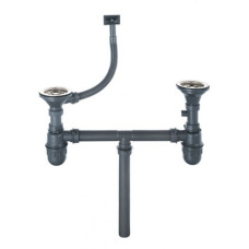 Сифон для подвійної кухонної мийки Imperial 02