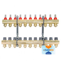 Колектор теплої підлоги в зборі Wezer WF-11B з витратомірами