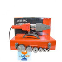 Паяльник плоский для пластикових труб Wezer CF63-15A 20-63 2 кВт