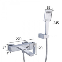 Змішувач для ванни Gappo Futura G3218