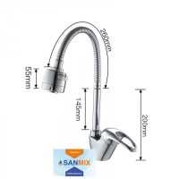 Смеситель для кухни с гибким изливом Frap F4303