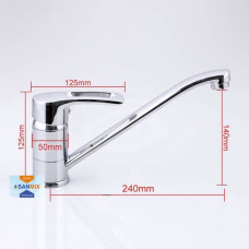 Змішувач для кухні Frap H66 F4966 латунний