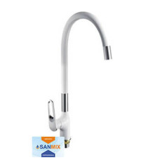 Змішувач для кухні з гнучким зливом Frap H49 F4049 латунний