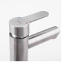 Змішувач для умивальника Frap F10801 нержавіюча сталь