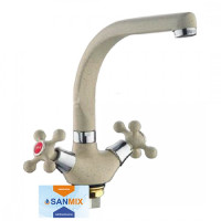 Змішувач для кухні Frap F5408-10 світло-бежевий