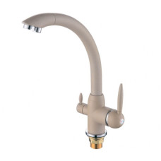 Змішувач на дві води Frap H43 F4399-20 бежевий