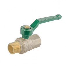 Кран кульовий 1/2 Wezer ВН нікельований ручка