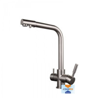 Смеситель для кухни на две воды Frap H52 F4352-5 сатин